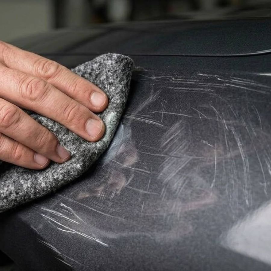 NanoPolix repduk används på en repig billack